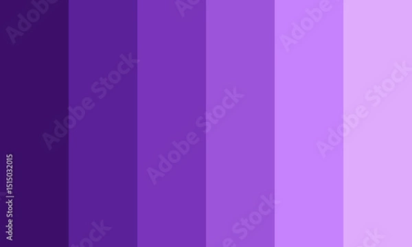 Obraz Gradient vector illustration of purple palette with vertical stripes
