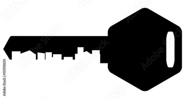 Obraz real estate key
