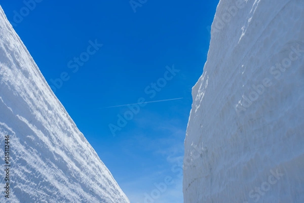 Obraz アルペンルート　雪の大谷　2025/5/5撮影