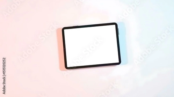 Fototapeta tablet pc on white background