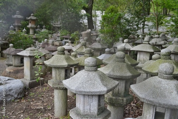 Obraz Stone Pagodas, Japan