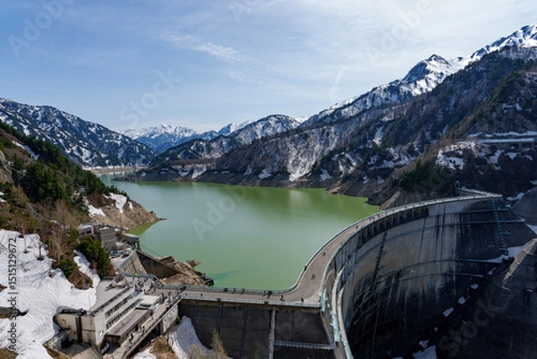 Obraz 黒部ダム　アルペンルート　春