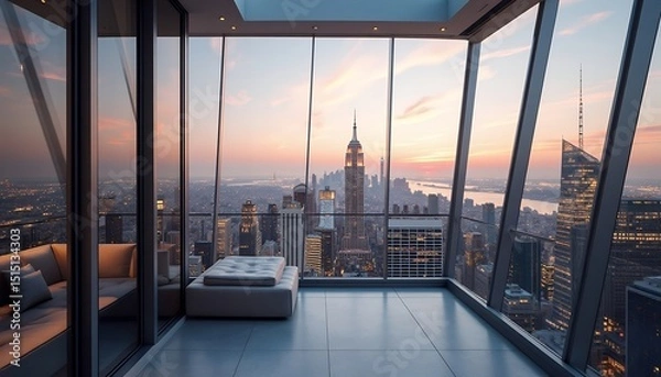 Obraz City view from terrace