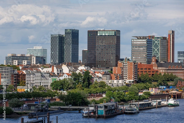 Obraz Der Hamburger HAfen und die Elbe
