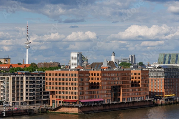 Obraz Der Hamburger HAfen und die Elbe