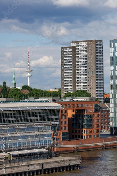 Obraz Der Hamburger HAfen und die Elbe