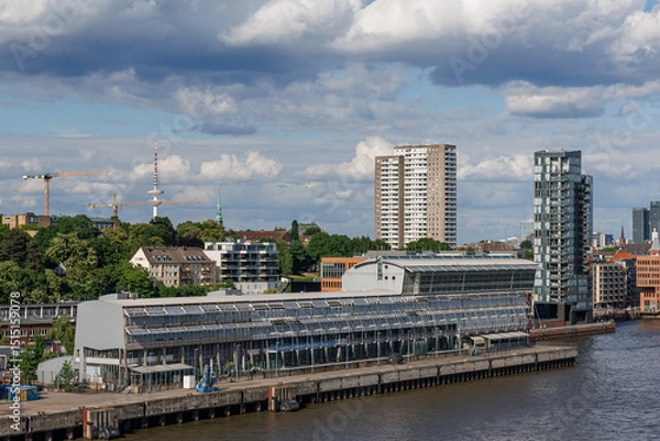 Obraz Der Hamburger HAfen und die Elbe