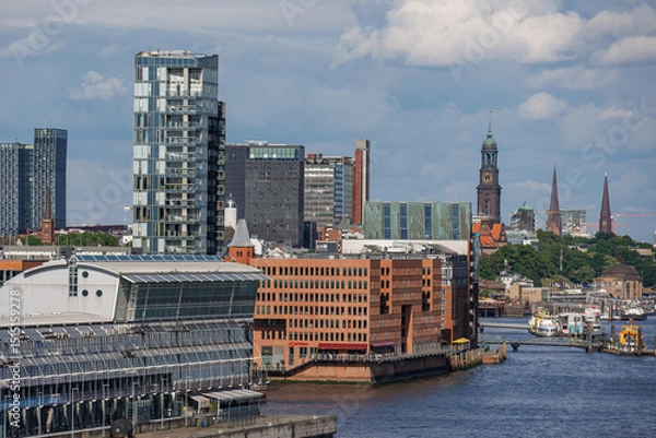 Obraz Der Hamburger HAfen und die Elbe