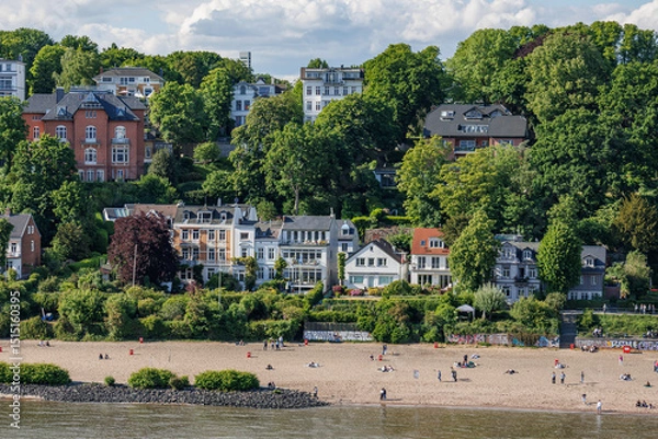 Obraz Der Hamburger HAfen und die Elbe