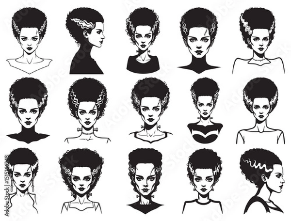 Obraz FRANKENSTEIN BRIDE SILHOUETTE