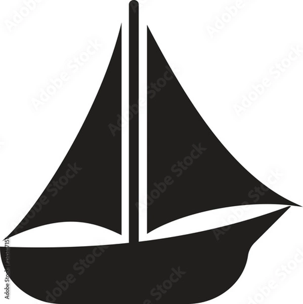 Fototapeta A Nautica themed icon set inspired by maritime elements, featuring ships, anchors, compasses, waves, and naval symbols. Perfect for ocean navigation, military, logistics, and nautical branding