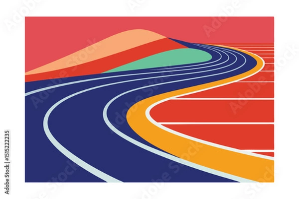 Obraz running track and field	