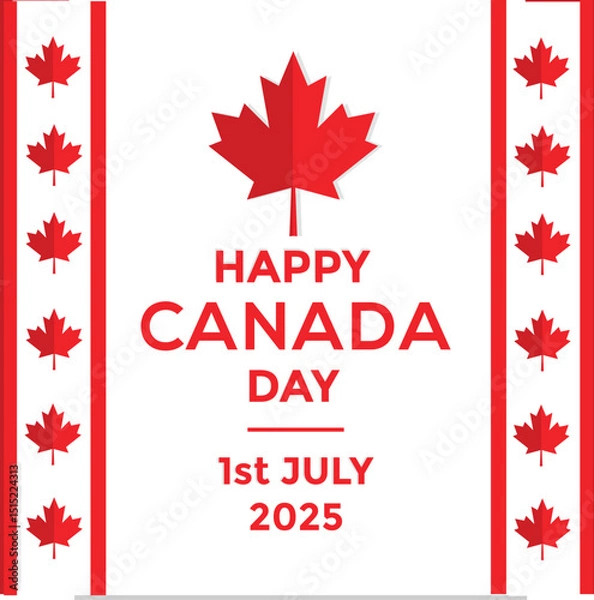 Obraz Join the Celebration – Happy Canada Day, 1st July 2025