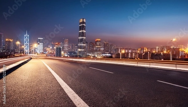 Obraz dongda road at night