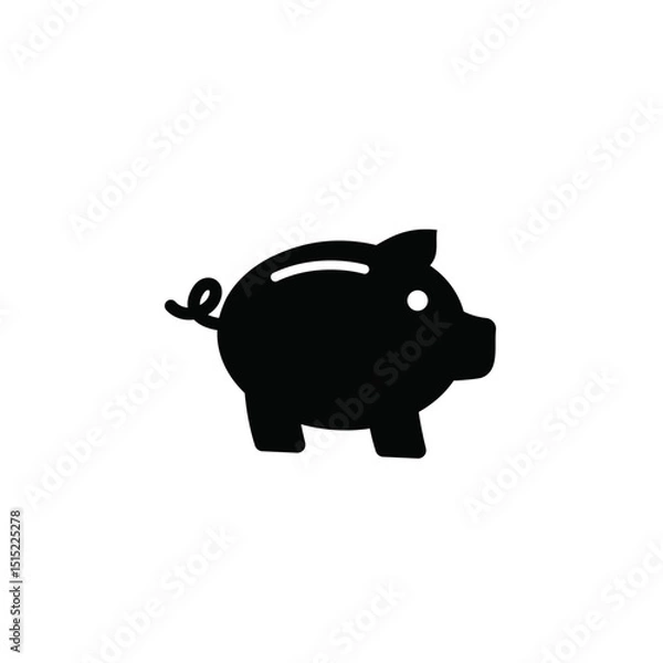 Obraz piggy bank on white background