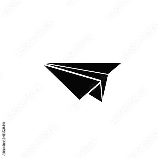 Obraz paper plane isolated on white
