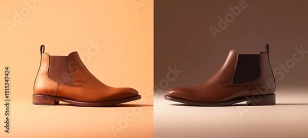 Obraz Classic Desert Boot with Clean Solid Backdrop for Easy Customization and Styling