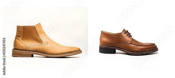 Obraz Classic Desert Boot with Clean Solid Backdrop for Easy Customization and Styling