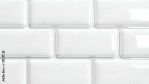 Obraz An empty white screen on a wall next to a computer keyboard symbolizes the blank canvas of online communication and business technology