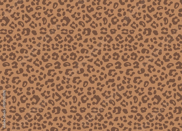Obraz Leopard skin vector seamless texture for textile, fabric, interior, ceramic, wallpaper, paper decoration