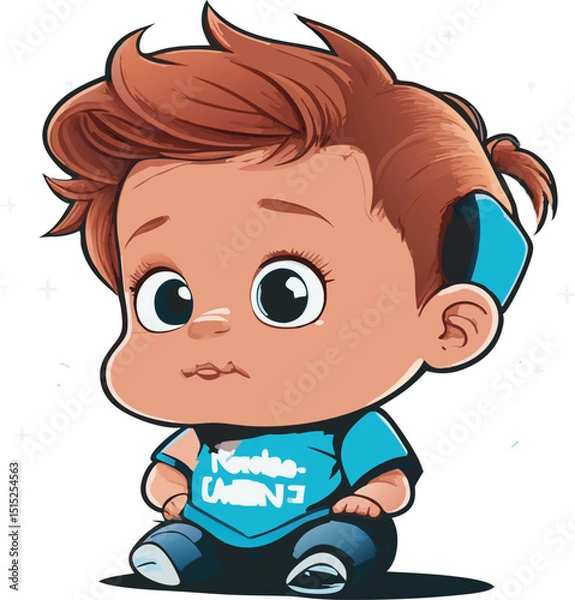 Obraz Absolute_Reality_v16_I_need_a_Tshirt_design_featuring_a_cute_b_0.eps