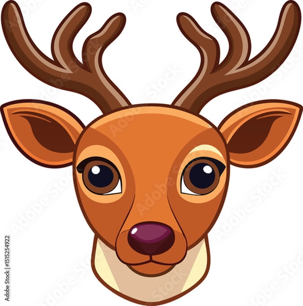Obraz deer-head--antlers--deer-icon--digital-art--intric 1