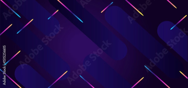Obraz dark blue night star. It's a blue banner.  discount is bright music.  Dark blue backdrop. Vector abstract background.
