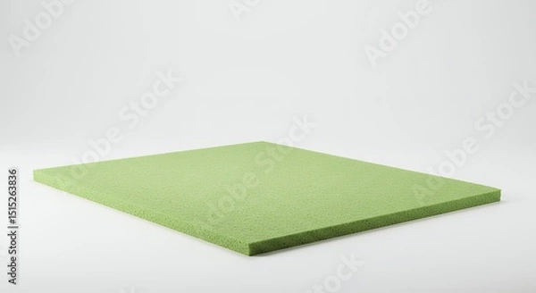 Fototapeta Green rectangular material sample