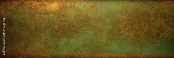 Fototapeta Textured background with a gradient of earthy greens and browns, blending organically to create a rustic, atmospheric effect that evokes natural warmth and grounded serenity. 
