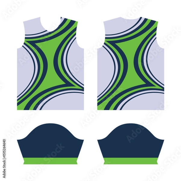 Fototapeta sublimation jersey design, crack pattern sports vector background soccer football running cycling basketball team wear abstract