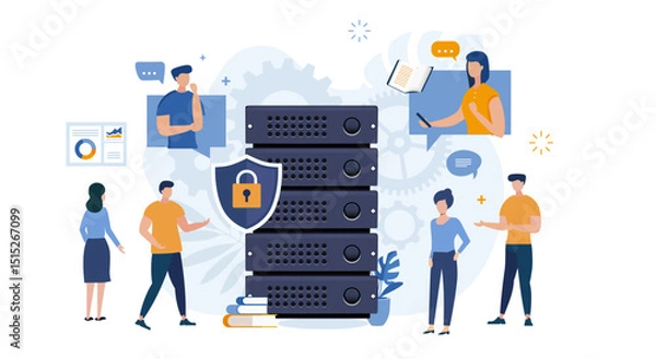 Fototapeta Network Security
