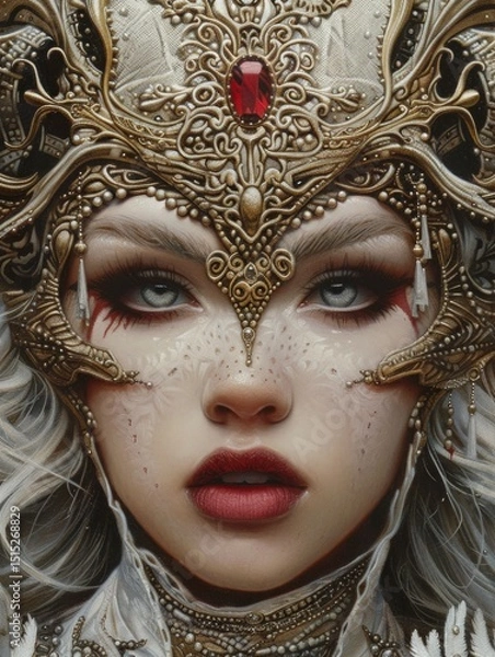 Fototapeta The artistic approach combines elements of traditional and modern aesthetics. Abstract wallpaper.