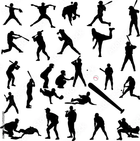 Obraz baseball collection - vector