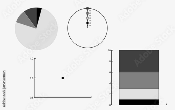 Obraz Daily using graphs . Corporate work graphs 
