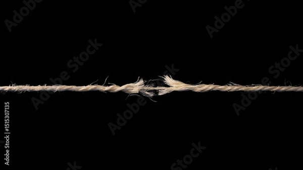 Obraz A rope that is about to break
