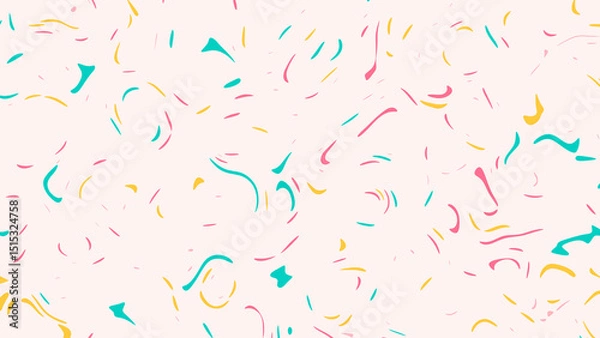 Fototapeta Abstract Pink Background with Colorful Swirls and Lines Design Texture