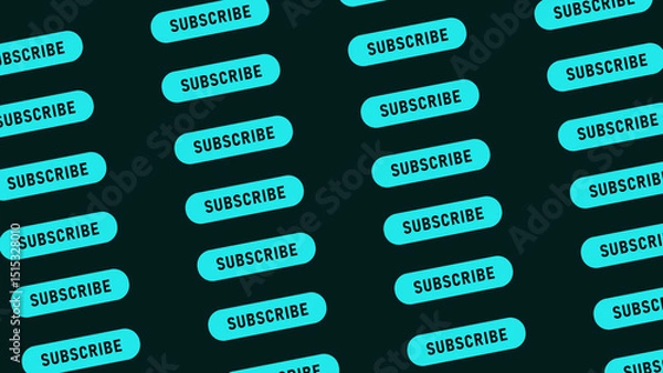 Fototapeta Subscribe Buttons Pattern Dark Background Digital Media Graphic