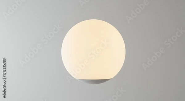 Fototapeta Cream colored round object