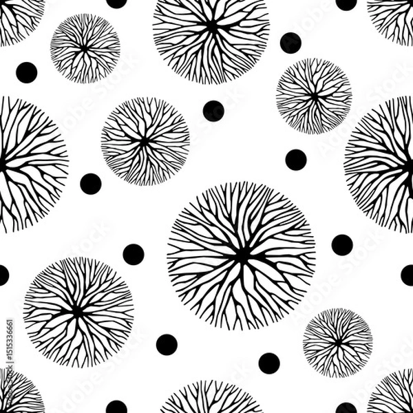 Fototapeta Seamless abstract geometric pattern. Vector Illustration.