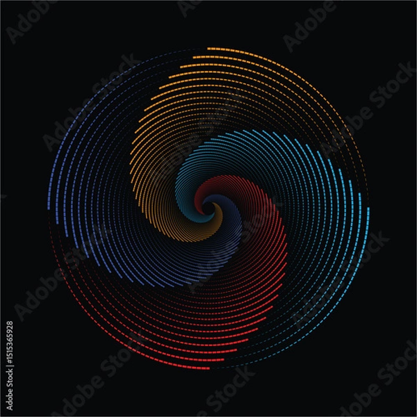 Fototapeta energy of fractal realms circle