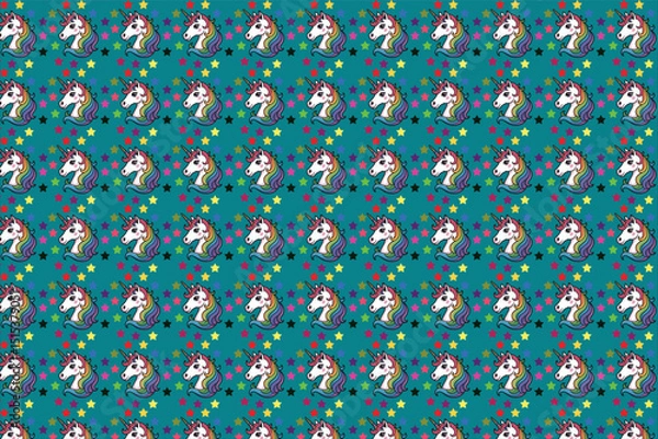 Fototapeta Abstract seamless pattern with colorful retro floral circles for textile design