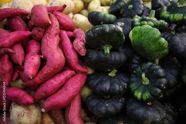 Obraz Local fruits and vegetables at the market in Valladolid, Yucatan, Mexico