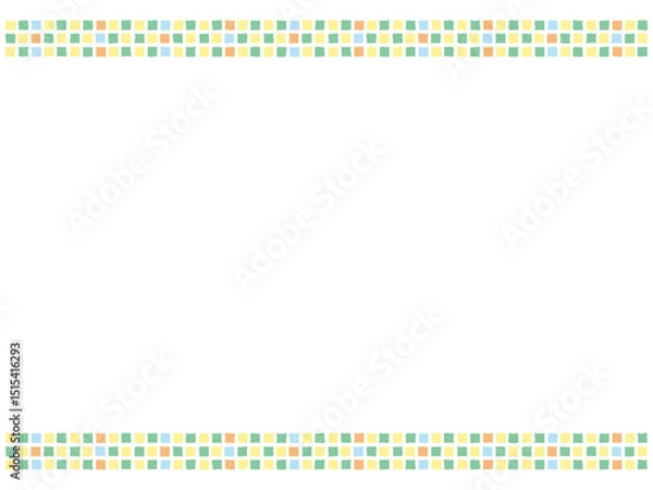 Obraz 四角が並んだ上下フレーム