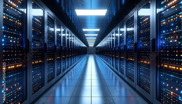 Obraz Server Room Corridor.