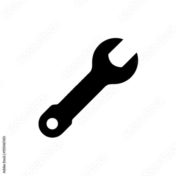 Fototapeta Modern Icon of Wrench with Minimalist Design and Precision