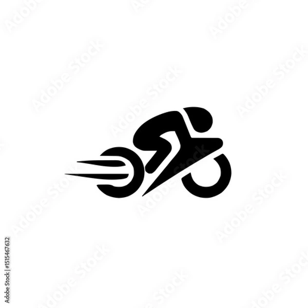 Fototapeta Dynamic Racing Icon Featuring Modern Design and Speed
