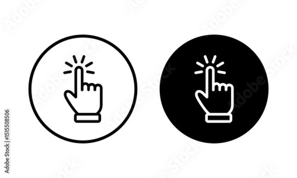Fototapeta Hand cursor icon vector illustration. cursor sign and symbol. hand cursor icon clik