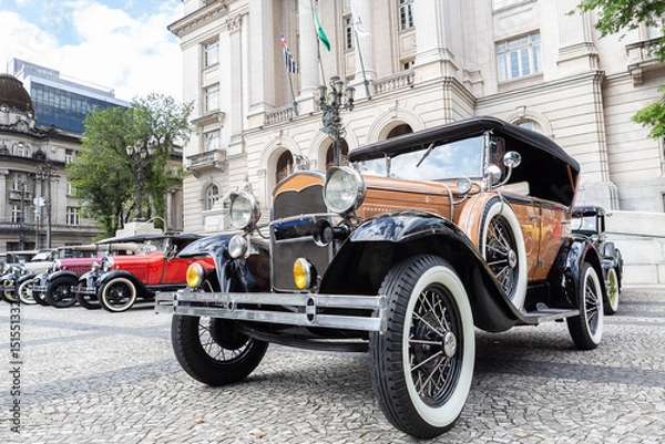 Obraz Old car from 1930, Cabriolet, vintage.