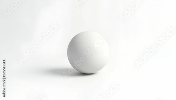 Fototapeta Minimalistic Product Photography: Blank Shot with Shadow on White Background for Retail Marketing and Visual Content Creation - Perfect for Showcasing Products with Empty Space