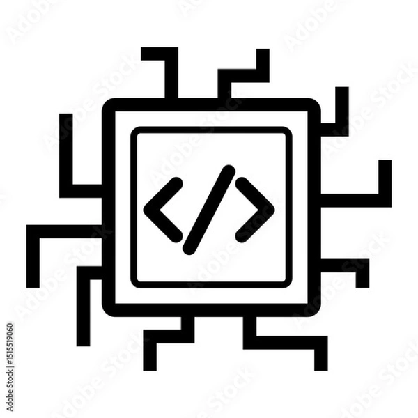 Obraz embedded Line Icon